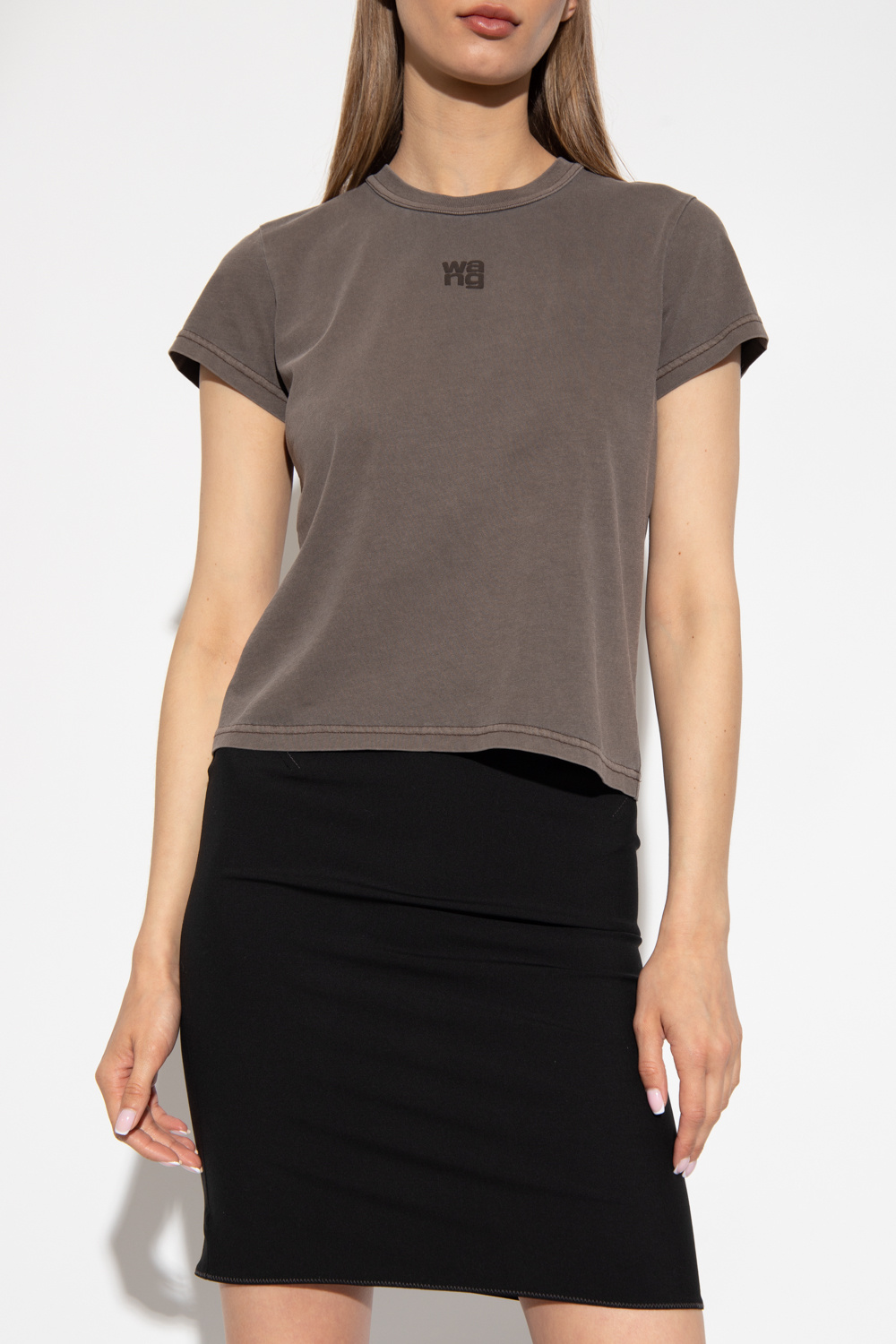shirt with logo T by Alexander Wang - SchaferandweinerShops